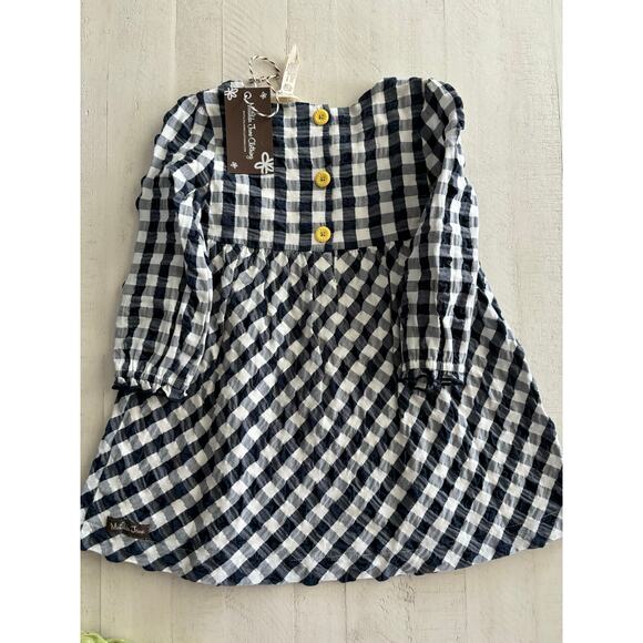Matilda Jane Enchanted Garden - Gingham and Giggles Dress 3 Piece Set 18-24 NWT - Picture 4 of 5